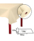 Tischdecken creme 1,2 x 50,4 m
